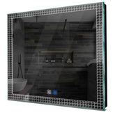 Specchio LED Quadrato | Pulsanti touch | Funzione anti-appannamento | Luce bianca fredda - Reyze Serie Official Modello 3