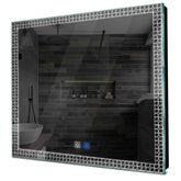 Specchio LED Quadrato | Pulsanti touch | Funzione anti-appannamento | Luce bianca fredda - Reyze Serie Official Modello 4