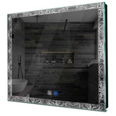 Specchio LED Quadrato | Pulsanti touch | Funzione anti-appannamento | Luce bianca fredda - Reyze Serie Official Modello 8
