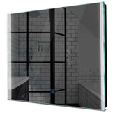 Specchio LED Quadrato | Pulsante touch | Luce bianca fredda - Reyze Serie Edge Modello 7