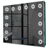 Specchio LED Quadrato | Pulsante touch | Luce bianca fredda - Reyze Serie Minimal Modello 4