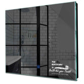 Specchio LED Quadrato | Pulsante touch | Luce bianca fredda - Reyze Serie Motivated Modello 3