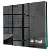 Specchio LED Quadrato | Pulsante touch | Luce bianca fredda - Reyze Serie Motivated Modello 6