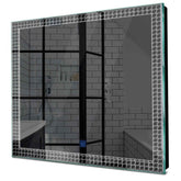Specchio LED Quadrato | Pulsante touch | Luce bianca fredda - Reyze Serie Official Modello 3