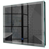 Specchio LED Quadrato | Pulsante touch | Luce bianca fredda - Reyze Serie Official Modello 6