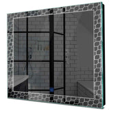 Specchio LED Quadrato | Pulsante touch | Luce bianca fredda - Reyze Serie Official Modello 7