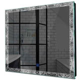 Specchio LED Quadrato | Pulsante touch | Luce bianca fredda - Reyze Serie Official Modello 8