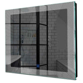 Specchio LED Quadrato | Pulsante touch | Luce bianca fredda - Reyze Serie Simetria Modello 4