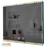 Specchio LED Quadrato | Pulsanti touch | Funzione anti-appannamento | Temperatura di colore regolabile - Reyze Serie Edge Modello 3