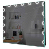 Specchio LED Quadrato | Controllo tramite interruttore a muro | Luce bianca fredda - Reyze Serie Edge Modello 4