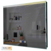 Specchio LED Quadrato | Pulsanti touch | Funzione anti-appannamento | Temperatura di colore regolabile - Reyze Serie Edge Modello 5