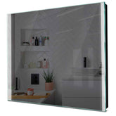 Specchio LED Quadrato | Controllo tramite interruttore a muro | Luce bianca fredda - Reyze Serie Edge Modello 7