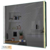 Specchio LED Quadrato | Pulsanti touch | Funzione anti-appannamento | Temperatura di colore regolabile - Reyze Serie Edge Modello 7