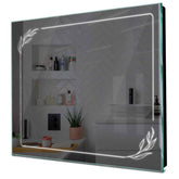 Specchio LED Quadrato | Controllo tramite interruttore a muro | Luce bianca fredda - Reyze Serie Good Vibes Modello 1