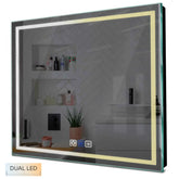 Specchio LED Quadrato | Pulsanti touch | Funzione anti-appannamento | Temperatura di colore regolabile - Reyze Serie Minimal Modello 1