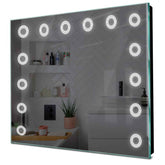 Specchio LED Quadrato | Controllo tramite interruttore a muro | Luce bianca fredda - Reyze Serie Minimal Modello 4