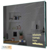 Specchio LED Quadrato | Pulsanti touch | Funzione anti-appannamento | Temperatura di colore regolabile - Reyze Serie Motivated Modello 1