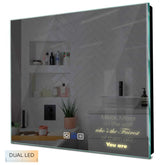 Specchio LED Quadrato | Pulsanti touch | Funzione anti-appannamento | Temperatura di colore regolabile - Reyze Serie Motivated Modello 4