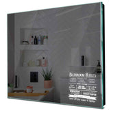 Specchio LED Quadrato | Controllo tramite interruttore a muro | Luce bianca fredda - Reyze Serie Motivated Modello 5