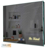 Specchio LED Quadrato | Pulsanti touch | Funzione anti-appannamento | Temperatura di colore regolabile - Reyze Serie Motivated Modello 6