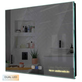 Specchio LED Quadrato | Pulsanti touch | Funzione anti-appannamento | Temperatura di colore regolabile - Reyze Serie Motivated Modello 7