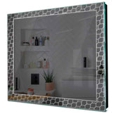 Specchio LED Quadrato | Controllo tramite interruttore a muro | Luce bianca fredda - Reyze Serie Official Modello 7