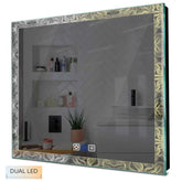 Specchio LED Quadrato | Pulsanti touch | Funzione anti-appannamento | Temperatura di colore regolabile - Reyze Serie Official Modello 8
