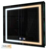 Specchio LED Quadrato | Pulsanti touch | Funzione anti-appannamento | Temperatura di colore regolabile - Reyze Serie Salono Modello 1