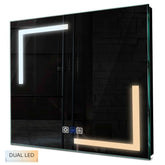 Specchio LED Quadrato | Pulsanti touch | Funzione anti-appannamento | Temperatura di colore regolabile - Reyze Serie Salono Modello 3