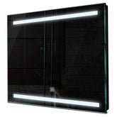 Specchio LED Quadrato | Pulsante touch | Luce bianca fredda - Reyze Serie Salono Modello 4
