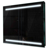 Specchio LED Quadrato | Controllo tramite interruttore a muro | Luce bianca fredda - Reyze Serie Salono Modello 4