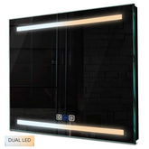 Specchio LED Quadrato | Pulsanti touch | Funzione anti-appannamento | Temperatura di colore regolabile - Reyze Serie Salono Modello 4