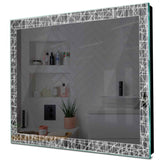 Specchio LED Quadrato | Controllo tramite interruttore a muro | Luce bianca fredda - Reyze Serie Simetria Modello 1