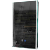 Specchio LED Verticale | Pulsanti touch | Funzione anti-appannamento | Luce bianca fredda - Reyze Serie Edge Modello 7