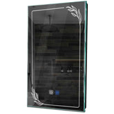 Specchio LED Verticale | Pulsanti touch | Funzione anti-appannamento | Luce bianca fredda - Reyze Serie Good Vibes Modello 1