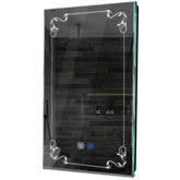 Specchio LED Verticale | Pulsanti touch | Funzione anti-appannamento | Luce bianca fredda - Reyze Serie Good Vibes Modello 5