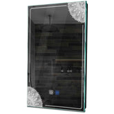 Specchio LED Verticale | Pulsanti touch | Funzione anti-appannamento | Luce bianca fredda - Reyze Serie Good Vibes Modello 7