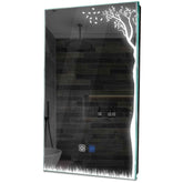 Specchio LED Verticale | Pulsanti touch | Funzione anti-appannamento | Luce bianca fredda - Reyze Serie Good Vibes Modello 8