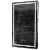 Specchio LED Verticale | Pulsanti touch | Funzione anti-appannamento | Luce bianca fredda - Reyze Serie Minimal Modello 1