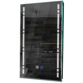 Specchio LED Verticale | Pulsanti touch | Funzione anti-appannamento | Luce bianca fredda - Reyze Serie Minimal Modello 3