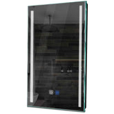 Specchio LED Verticale | Pulsanti touch | Funzione anti-appannamento | Luce bianca fredda - Reyze Serie Minimal Modello 7