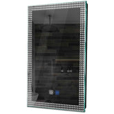 Specchio LED Verticale | Pulsanti touch | Funzione anti-appannamento | Luce bianca fredda - Reyze Serie Official Modello 6