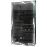Specchio LED Verticale | Pulsanti touch | Funzione anti-appannamento | Luce bianca fredda - Reyze Serie Simetria Modello 2