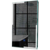 Specchio LED Verticale | Pulsante touch | Luce bianca fredda - Reyze Serie Edge Modello 2