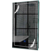 Specchio LED Verticale | Pulsante touch | Luce bianca fredda - Reyze Serie Good Vibes Modello 2
