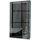 Specchio LED Verticale | Pulsante touch | Luce bianca fredda - Reyze Serie Good Vibes Modello 3