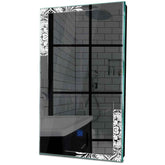 Specchio LED Verticale | Pulsante touch | Luce bianca fredda - Reyze Serie Good Vibes Modello 4