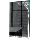 Specchio LED Verticale | Pulsante touch | Luce bianca fredda - Reyze Serie Good Vibes Modello 8