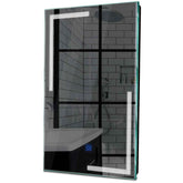 Specchio LED Verticale | Pulsante touch | Luce bianca fredda - Reyze Serie Minimal Modello 2