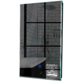 Specchio LED Verticale | Pulsante touch | Luce bianca fredda - Reyze Serie Motivated Modello 5